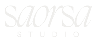 Saorsa Studio white logo